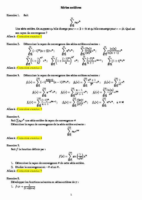 [PDF] Séries entières - Licence de mathématiques Lyon 1