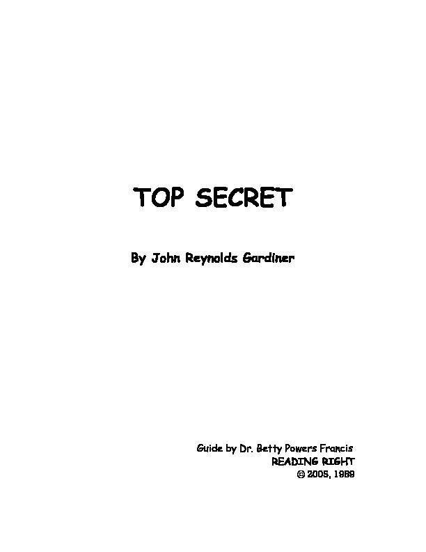 TOP SECRET - TeachingBooksnet