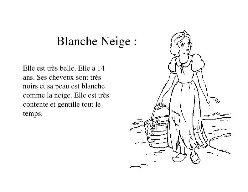 Blanche Neige - Les cours de français à NACI