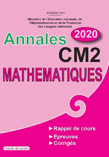 [PDF] annales_maths_cm2pdf - Faso e-Education