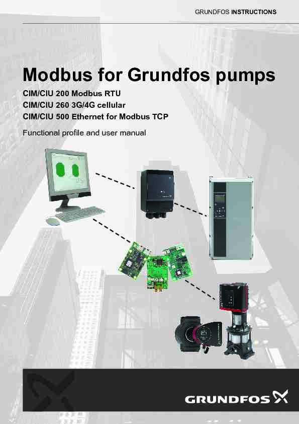 Modbus for Grundfos pumps