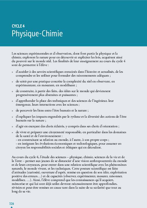 CyCle 4 Physique-Chimie - SNES