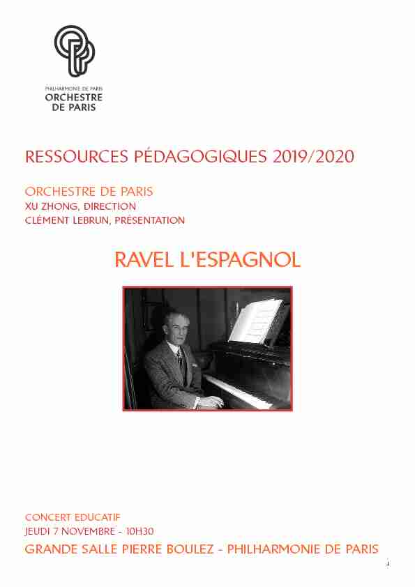 Ressources pédagogiques - Ravel lEspagnol