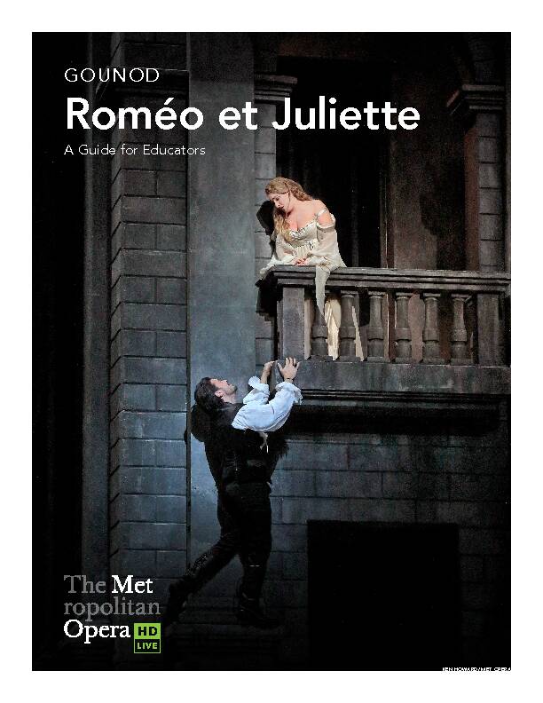 GOUNOD Roméo et Juliette - Metropolitan Opera
