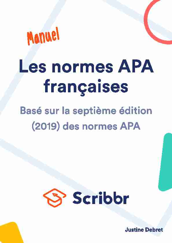 Les normes APA françaises
