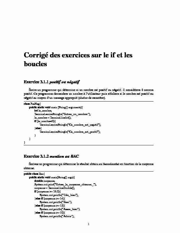 Searches related to les boucles en c exercices corrigés filetype:pdf