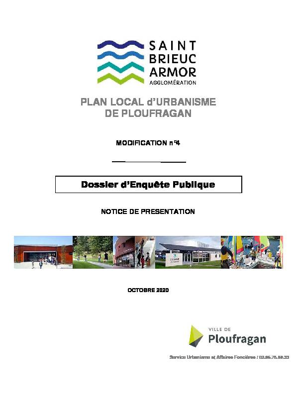 NOTICE DE PRESENTATION - Ploufragan