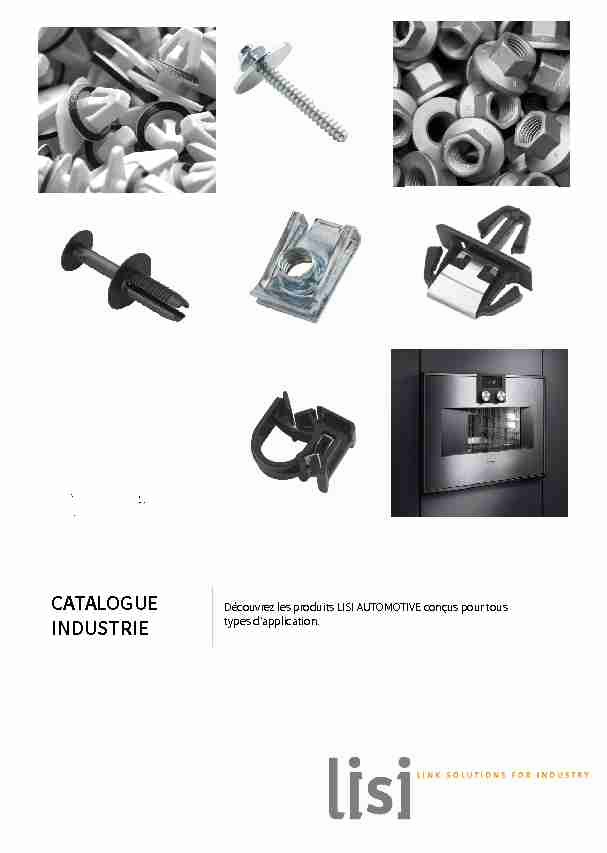 CATALOGUE INDUSTRIE - LISI