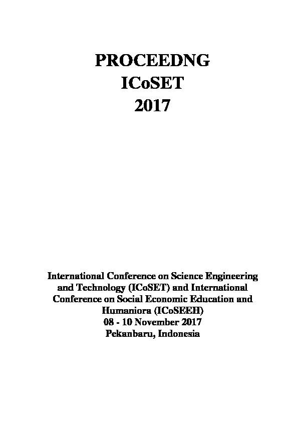 PROCEEDNG ICoSET 2017 - proceedinguiracid