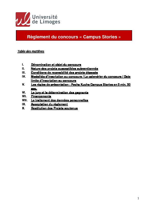 Règlement Campus Stories 2019 - crous-limogesfr