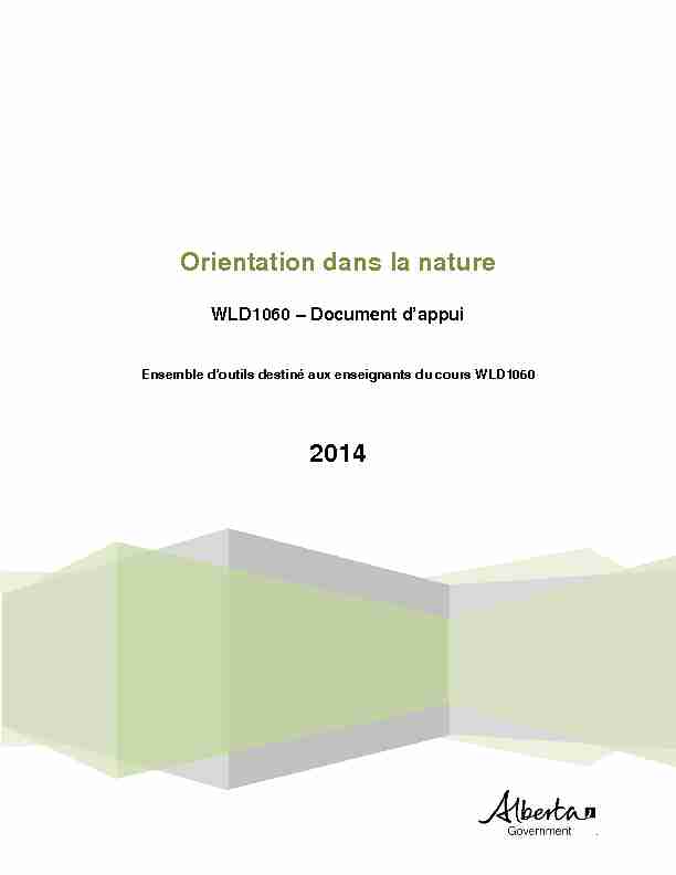 [PDF] WLD1060 : Orientation dans la nature – Document dappui