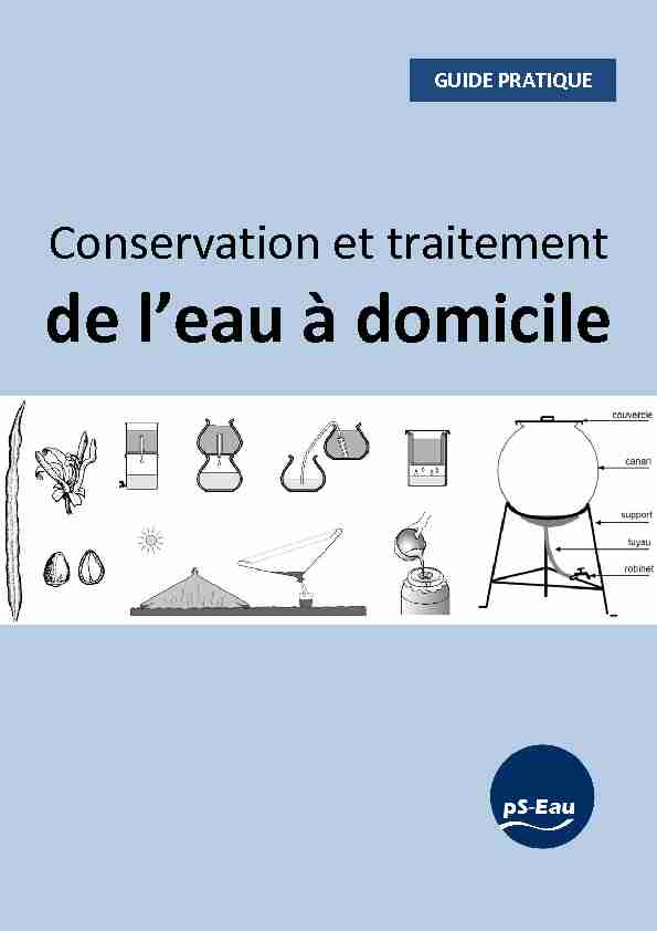 [PDF] Conservation et traitement de leau à  - Programme Solidarité Eau