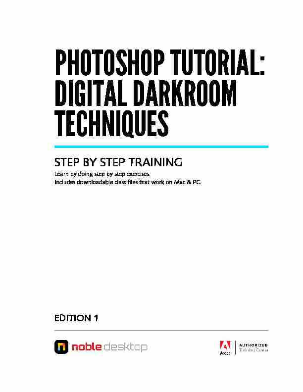 Photoshop Tutorial: Digital Darkroom Techniques