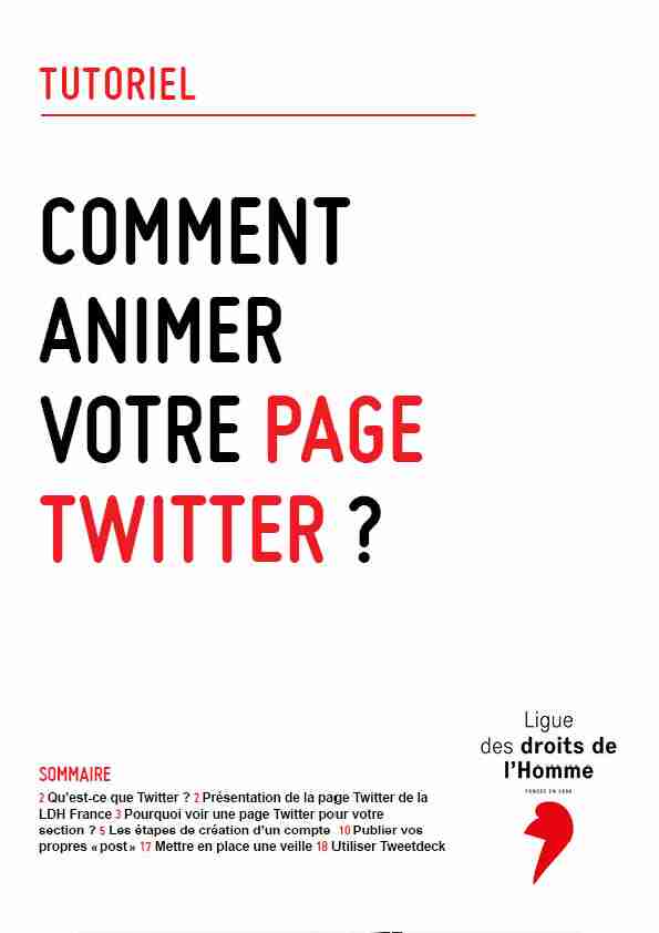 [PDF] Twitter - Ligue des droits de lHomme