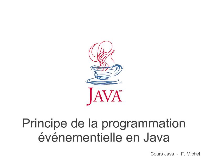 [PDF] Principe de la programmation événementielle en Java