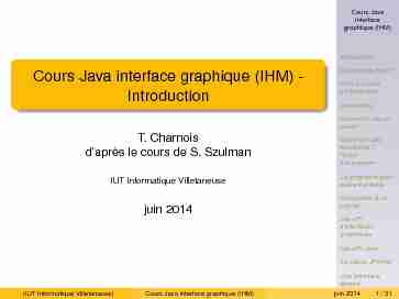 [PDF] Cours Java interface graphique (IHM) - Introduction - LIPN