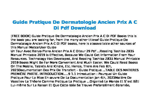 Searches related to guide pratique de dermatologie pdf filetype:pdf