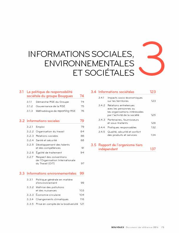 [PDF] INFORMATIONS SOCIALES ENVIRONNEMENTALES ET