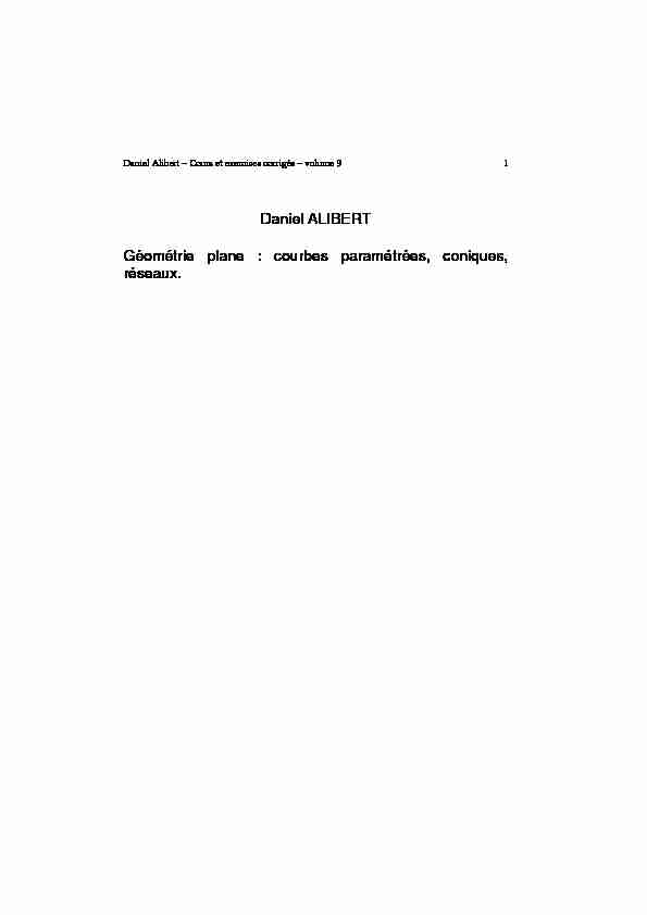 [PDF] Daniel Alibert – Cours et exercices corrigés – volume 9  Walanta