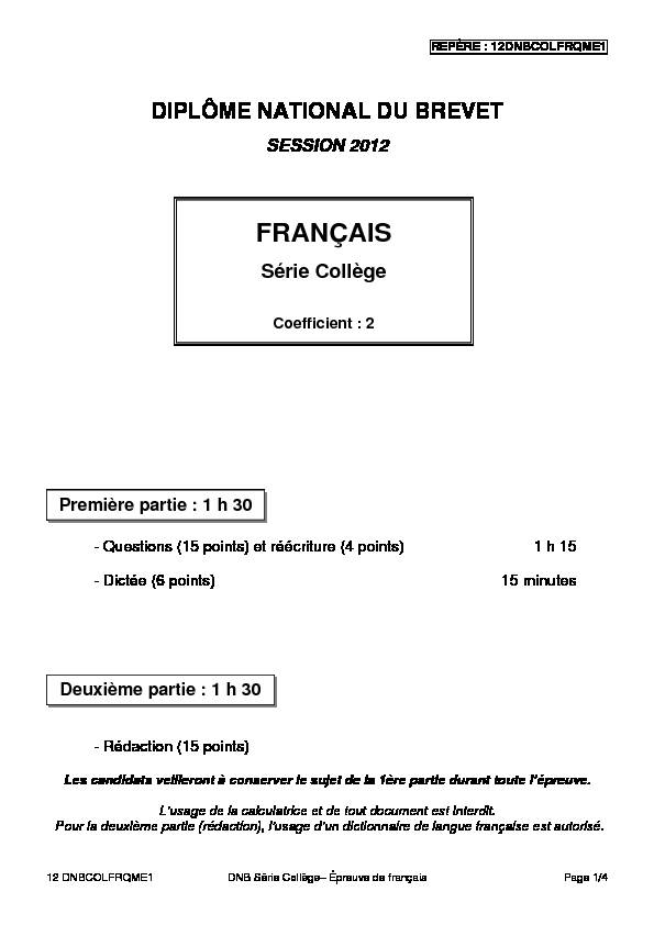 [PDF] FRANÇAIS