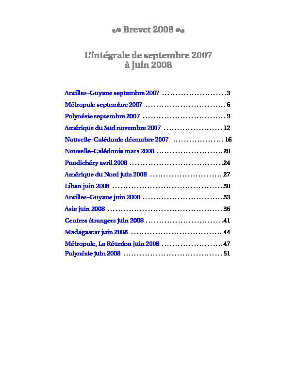 [PDF] Brevet 2008 Lintégrale de septembre 2007 à juin 2008