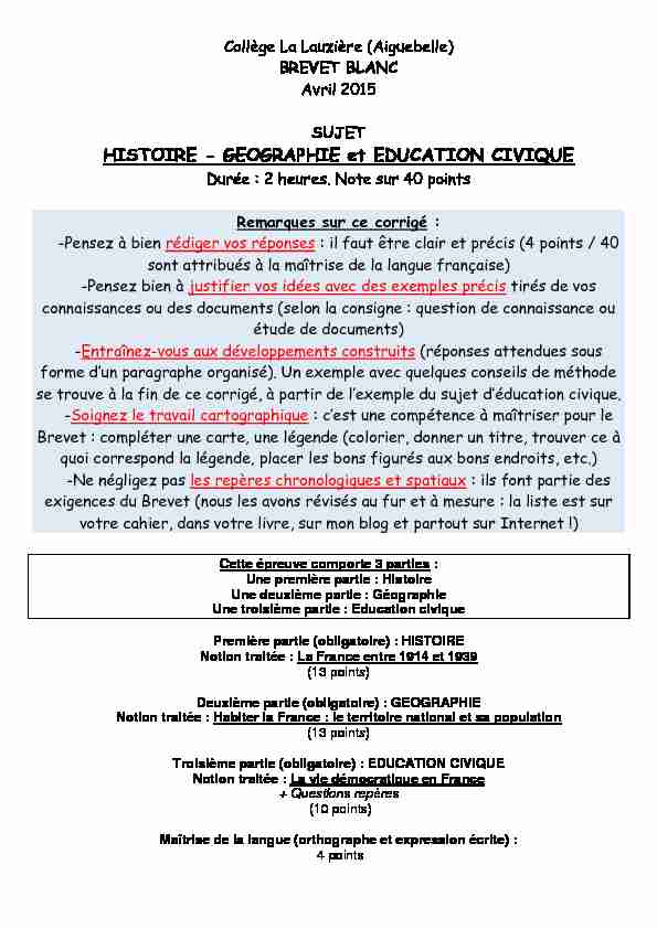 Searches related to brevet blanc histoire pondichery 2015 filetype:pdf