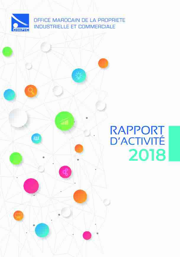 RAPPORT D’ACTIVITÉ 2018 - OMPIC