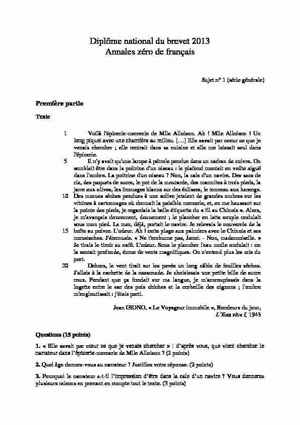 [PDF] Diplôme national du brevet 2013 Annales zéro de  - Créer son blog