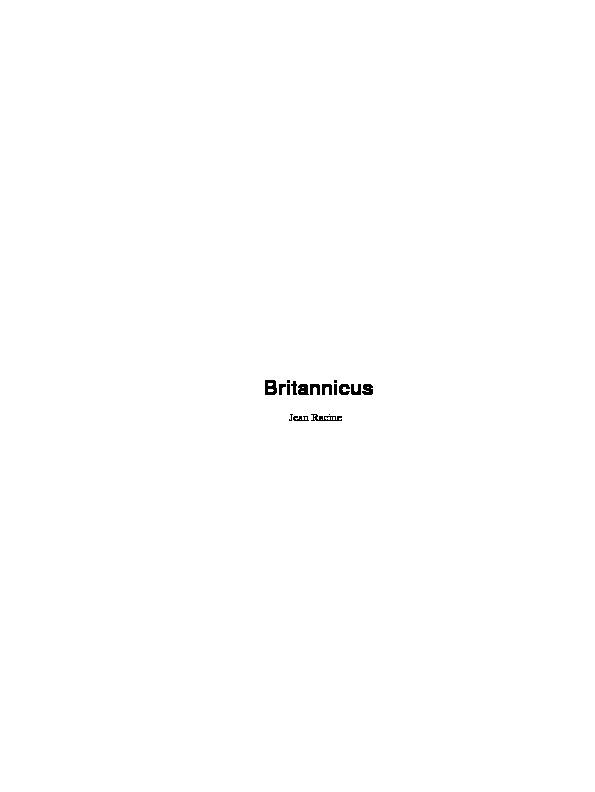Britannicus - Quand Le Tigre Lit