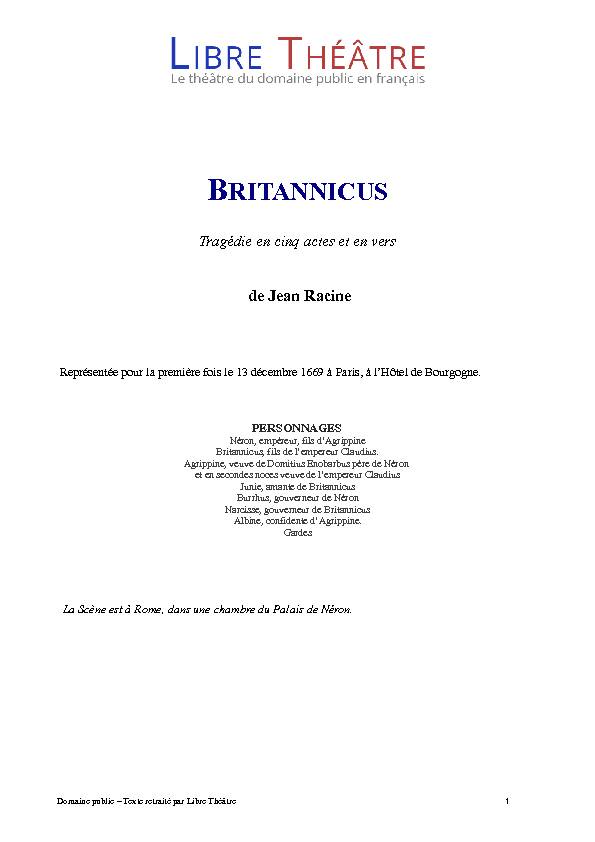 Searches related to britannicus texte intégral filetype:pdf