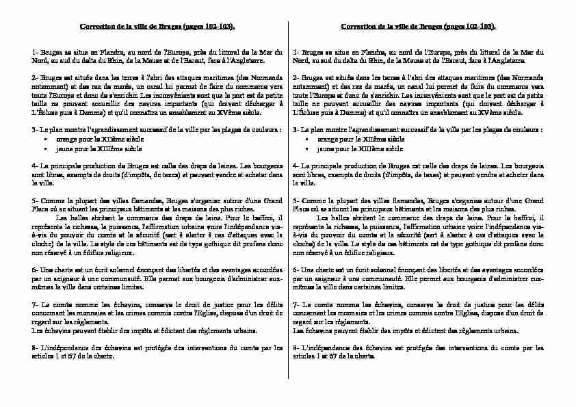 [PDF] Correction de la ville de Bruges (pages 102-103) 1