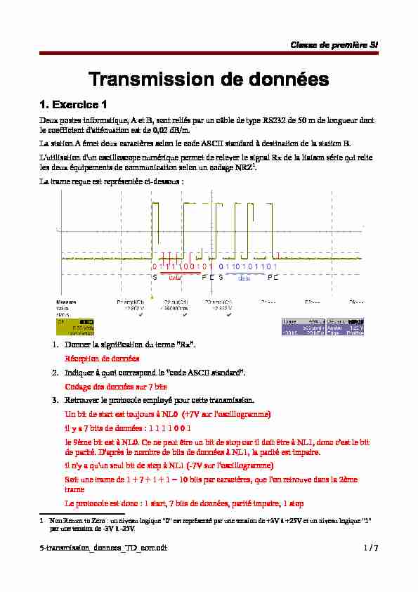 [PDF] Communication par transmission série RS232