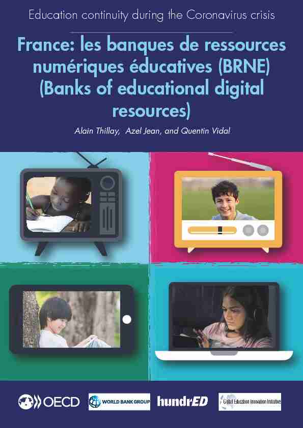 France: les banques de ressources numériques éducatives (BRNE