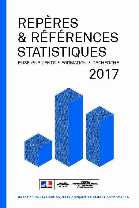 Repères et références statistiques 2017