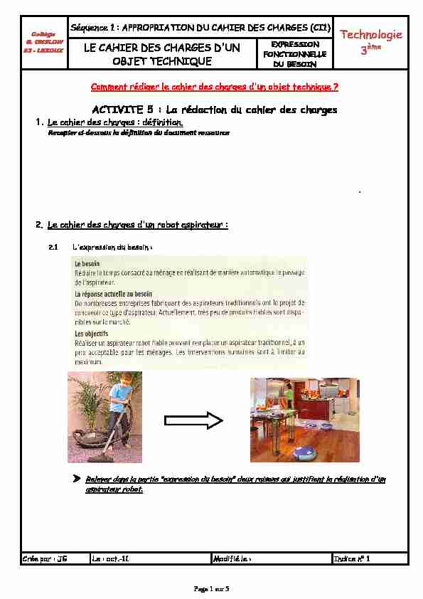 [PDF] (activité 5_Seq1_rédaction cahier des charges_eleve)
