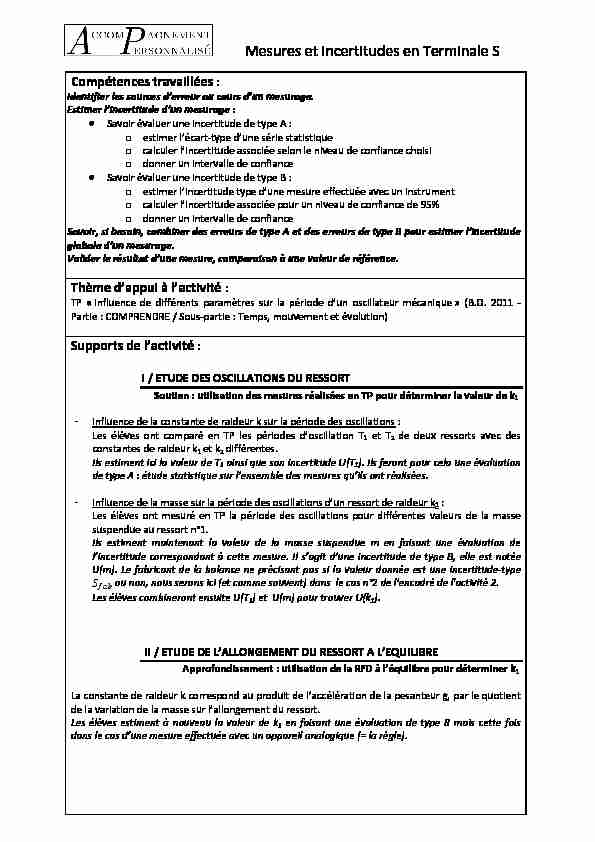 [PDF] p 39-46 - Terminale S mesures et incertitudes - Sites ENSFEA