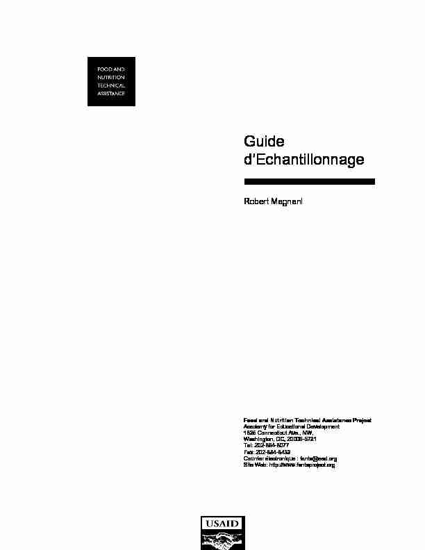 [PDF] Guide dEchantillonnage - OFarcy