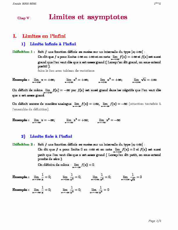 [PDF] Limites et asymptotes
