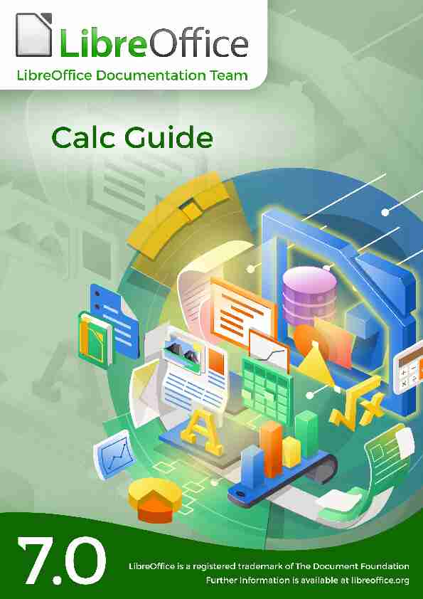 [PDF] LibreOffice Calc 70 Guide