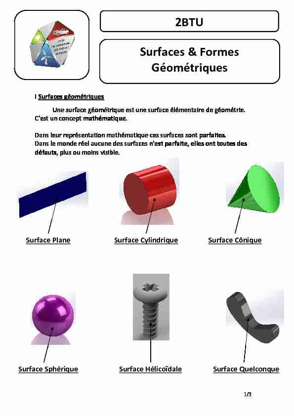 [PDF] 2BTU Surfaces & Formes Géométriques - tu-quincyfr