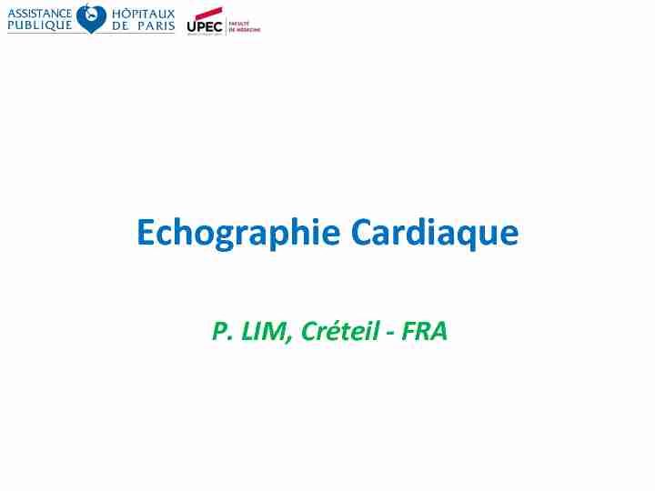 Echographie Cardiaque