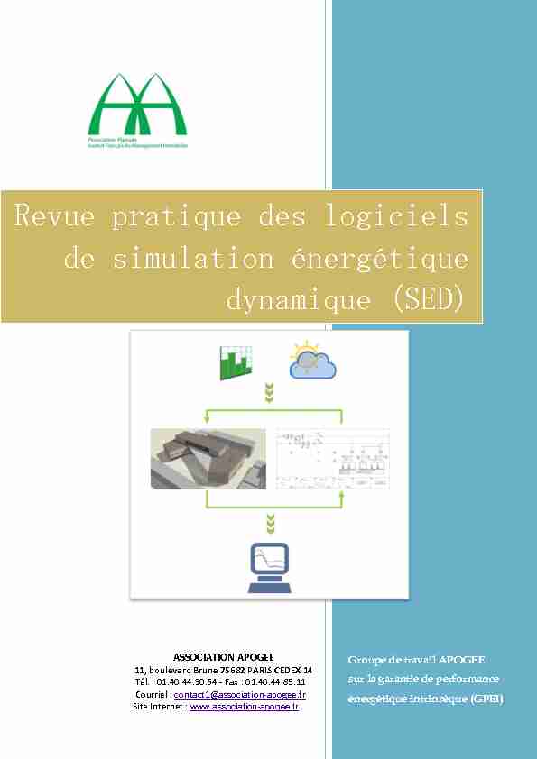 [PDF] Revue pratique des logiciels de simulation énergétique dynamique