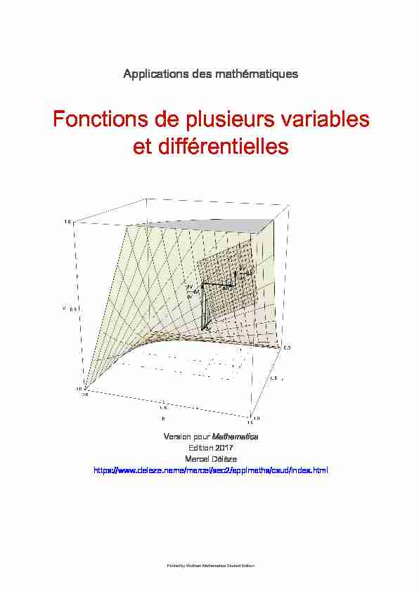 Différentielle dune fonction dune variable