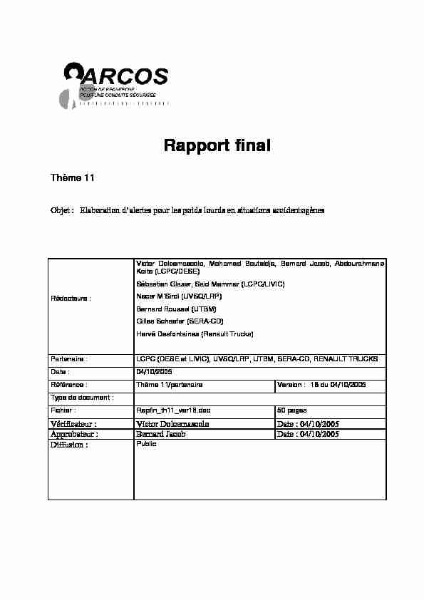 [PDF] Rapport final - La base de données Isidoredd (isidoredd