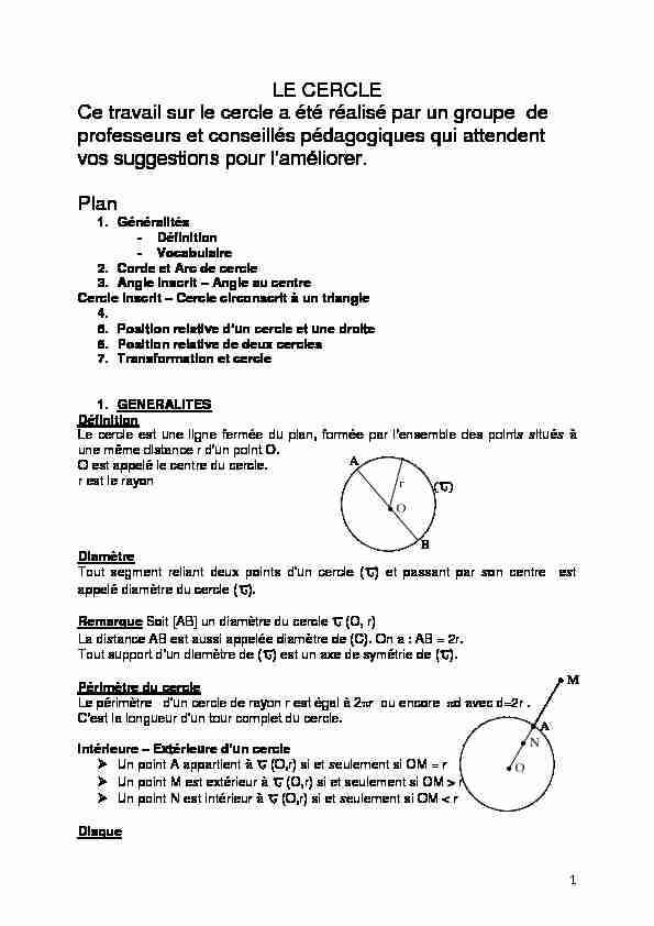 [PDF] LE CERCLE - APAMS