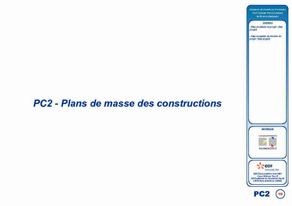 PC2 - Plans de masse des constructions