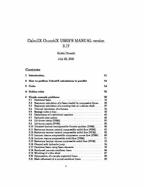 [PDF] the documentation (pdf) - CalculiX