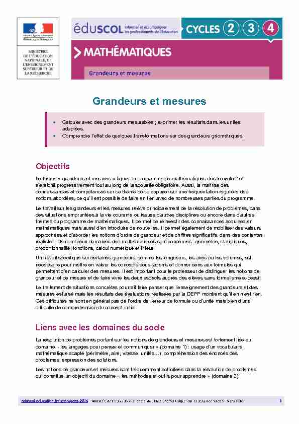 [PDF] Grandeurs et mesures - mediaeduscoleducationfr