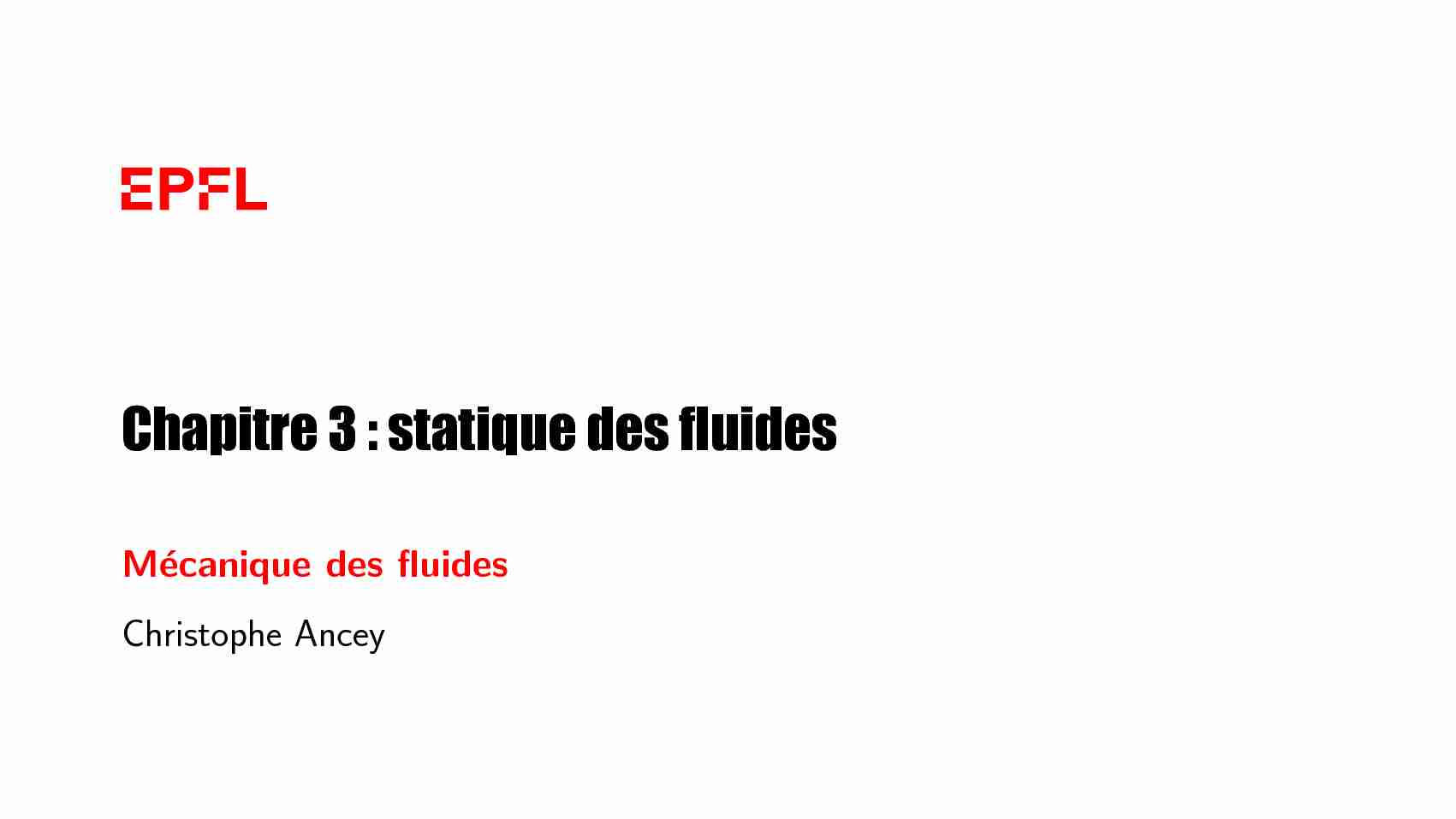[PDF] Chapitre 3 : statique des fluides