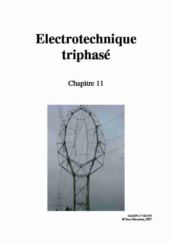 Electrotechnique triphasé